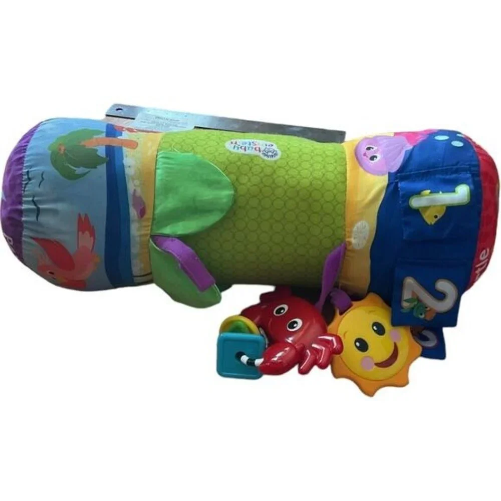 Baby Einstein Activity Pillow Crib Comfort Reed Plush Sealife Sea Life Stuffed